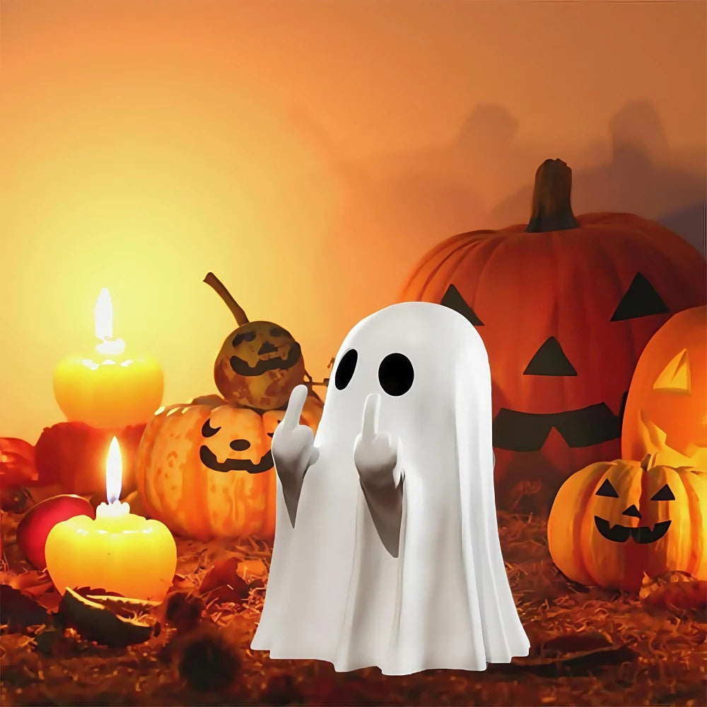 Spooky Resin Ghost Figurine