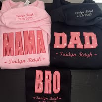 Baby Blanket Embroidered Crewneck