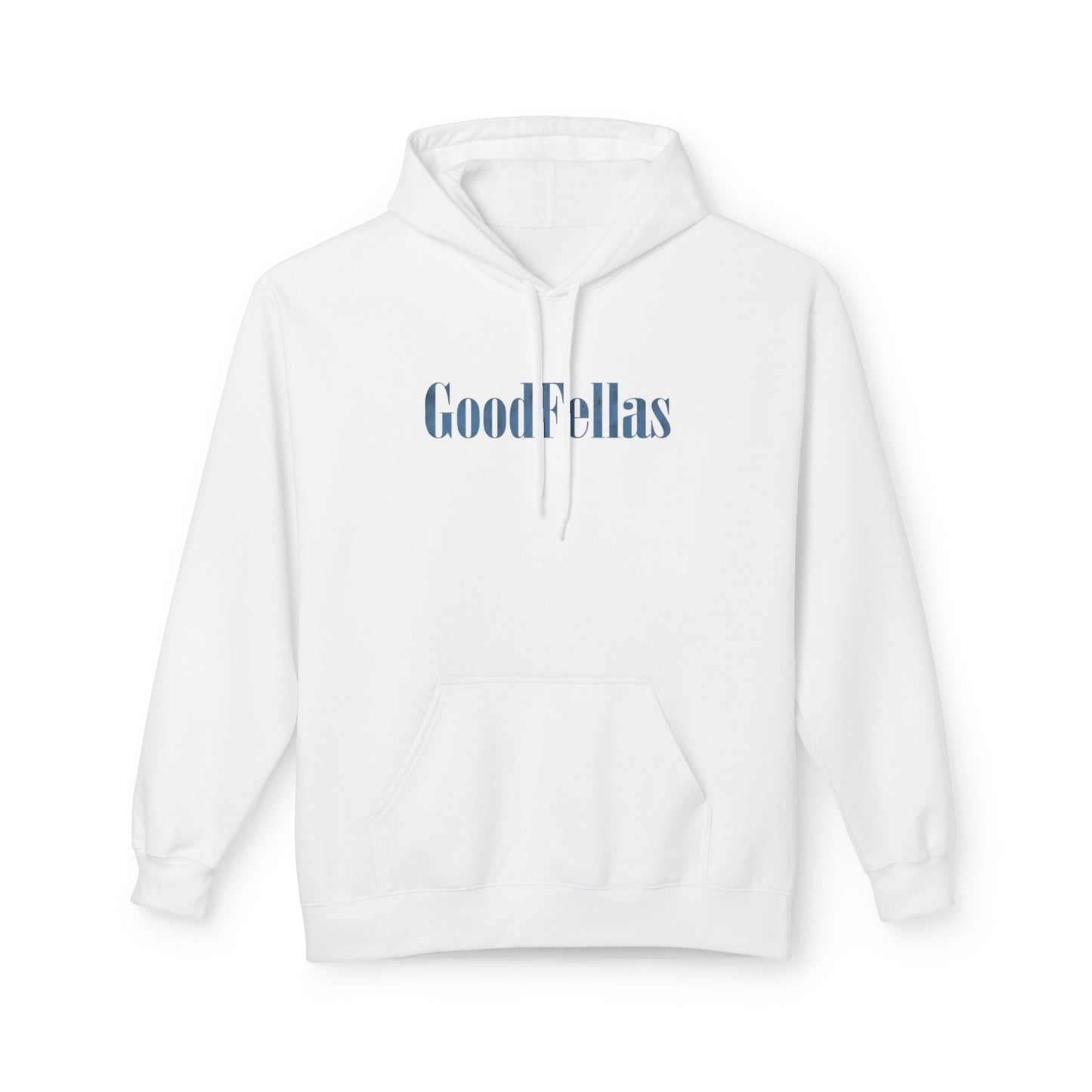 Good Fellas Minimalist Hoodie — Small Script Logo Pullover