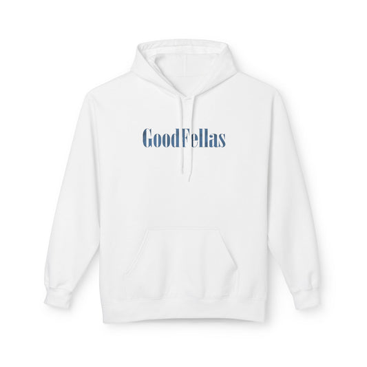 Good Fellas Minimalist Hoodie — Small Script Logo Pullover