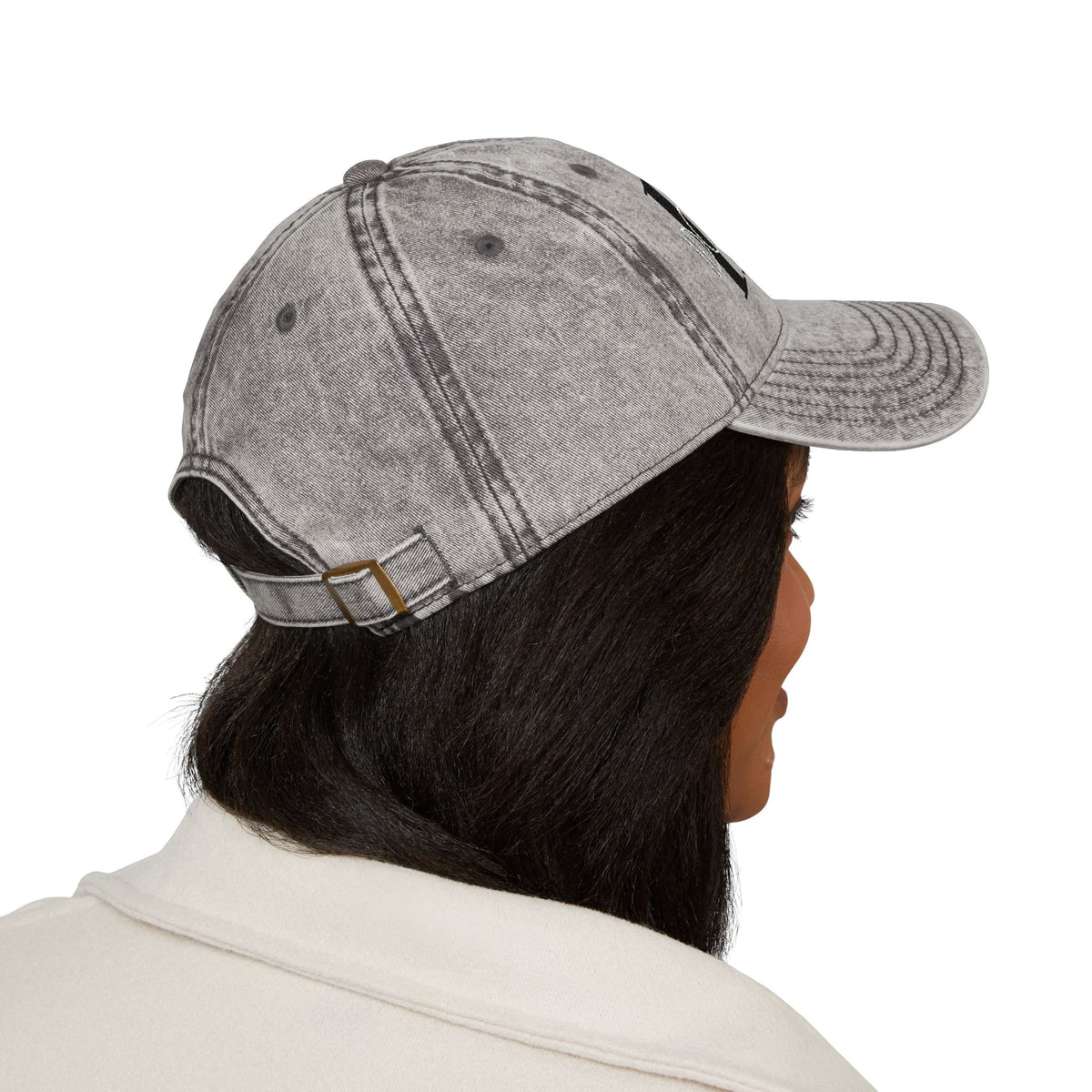 Vintage Embroidered 'I Don't Care' Hat