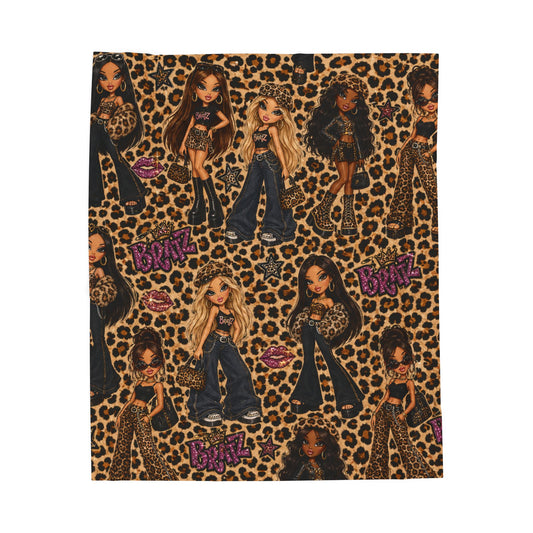 Trending Cheetah Doll Plush Blanket