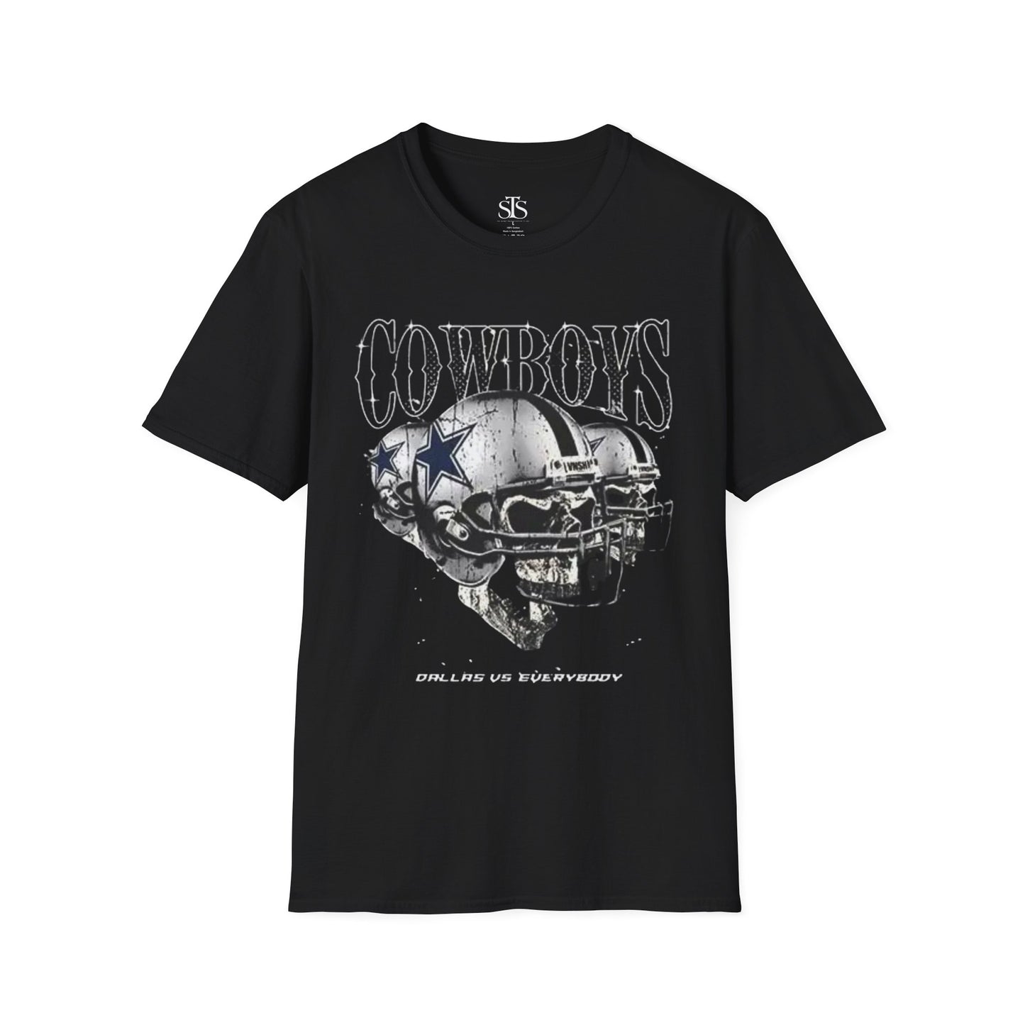 Cowboys Vintage Helmet T-Shirt — Retro Football Fan Tee