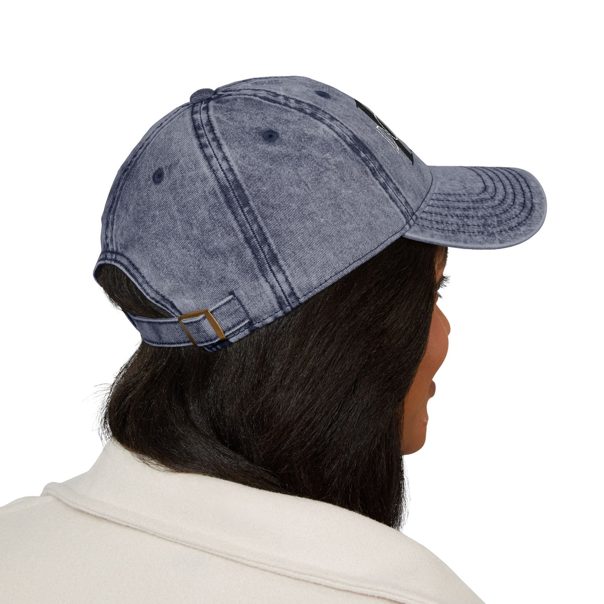Vintage Embroidered 'I Don't Care' Hat