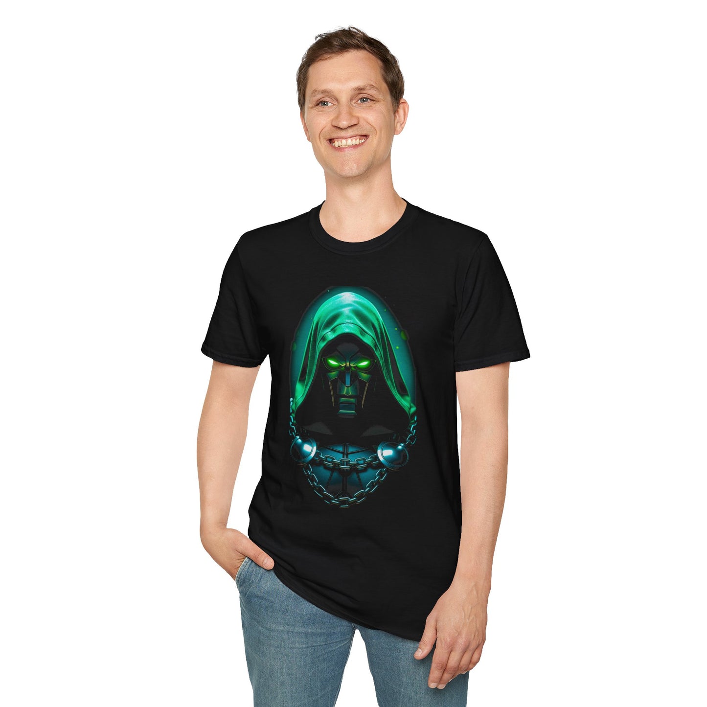 Doctor Doom Green Hood Graphic T-Shirt