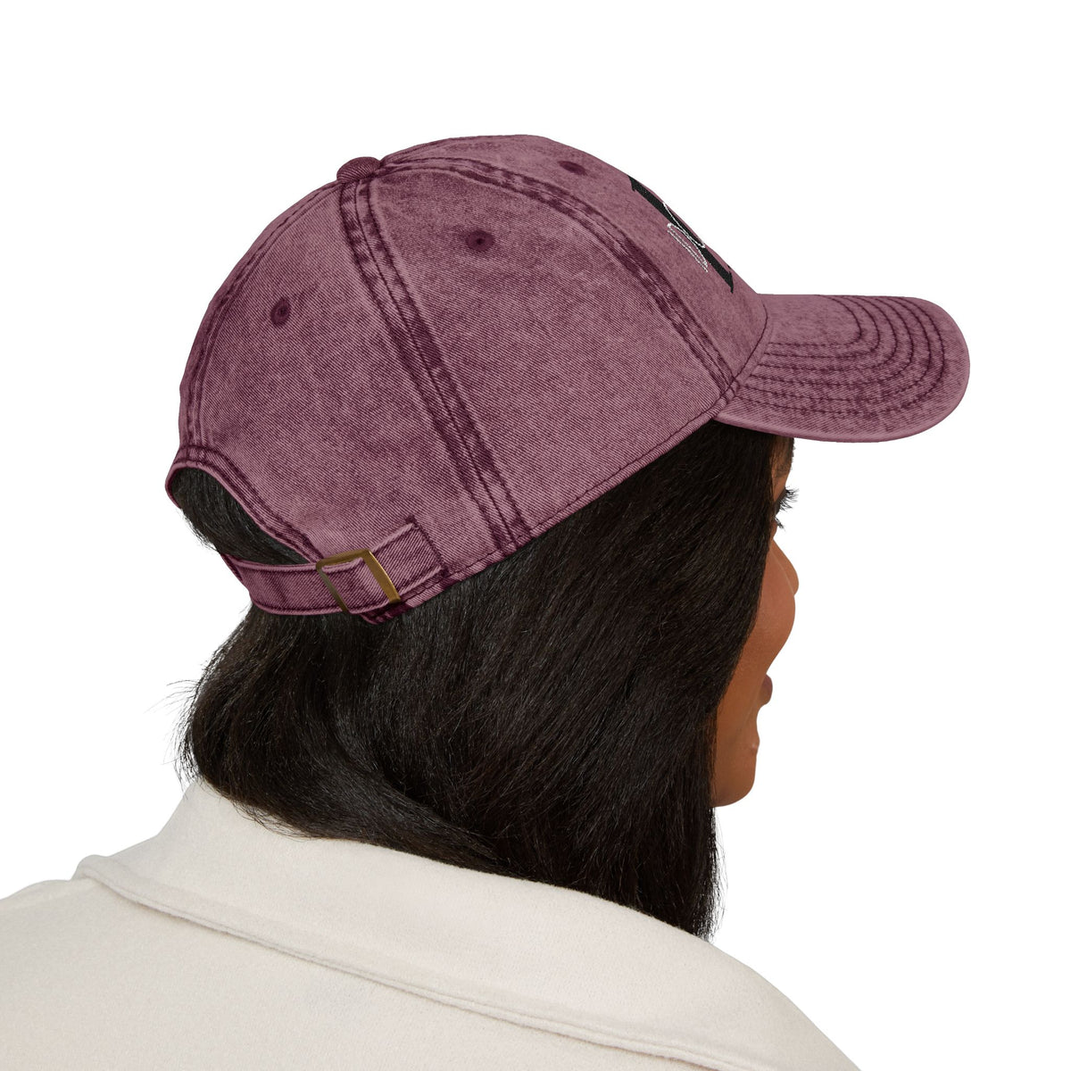 Vintage Embroidered 'I Don't Care' Hat