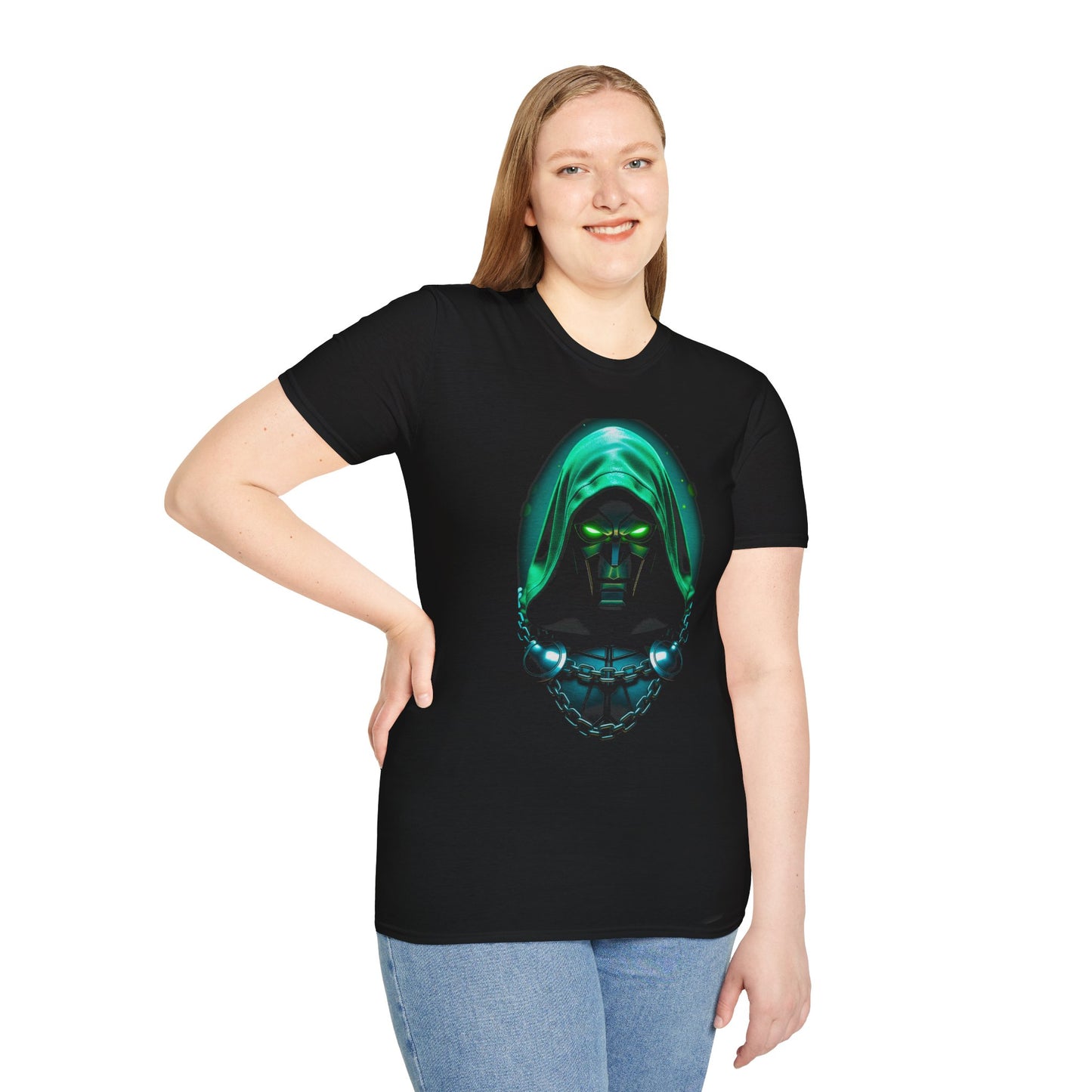 Doctor Doom Green Hood Graphic T-Shirt