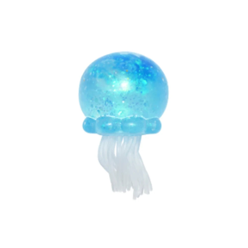 Transparent Sequin Jellyfish Squishy Toy