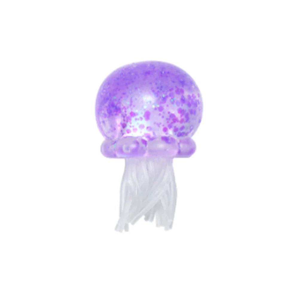 Transparent Sequin Jellyfish Squishy Toy