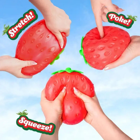 Jumbo Strawberry Stress Relief Squishy Toy