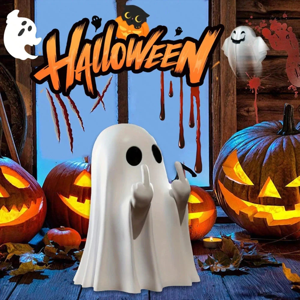 Spooky Resin Ghost Figurine