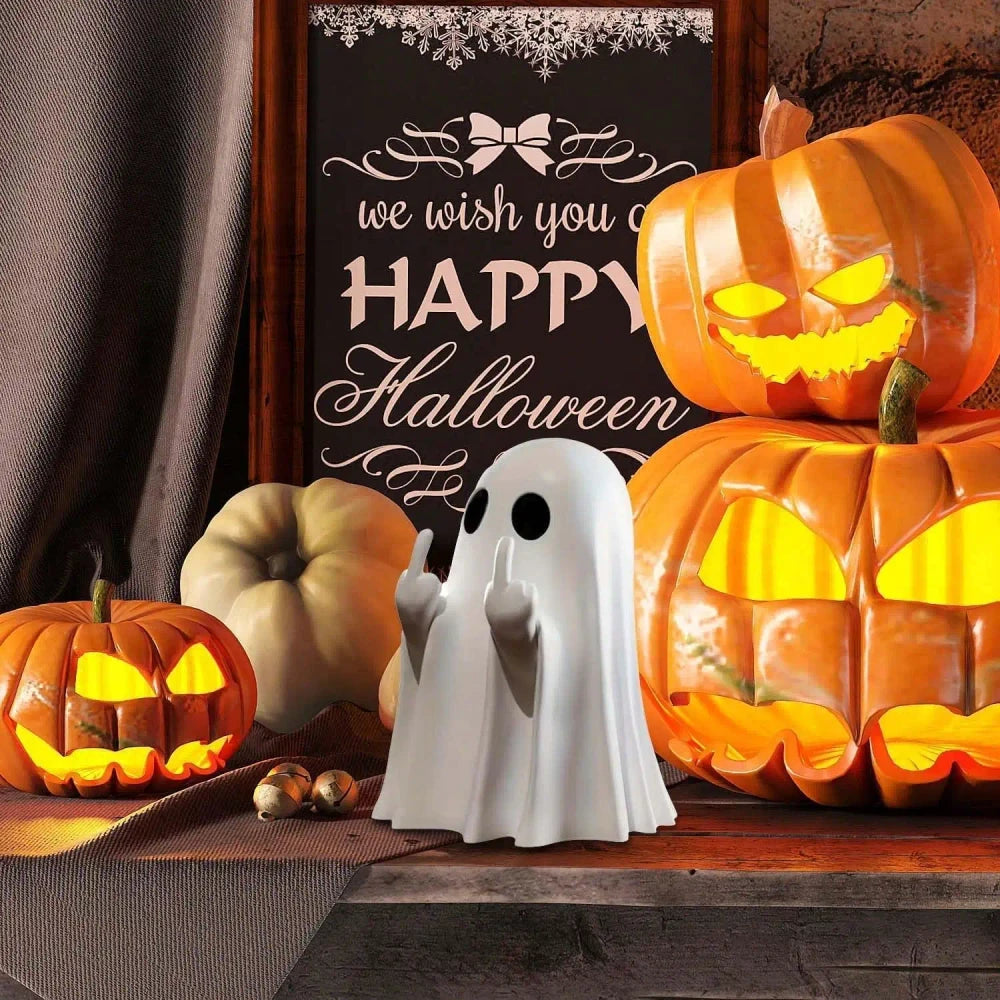 Spooky Resin Ghost Figurine