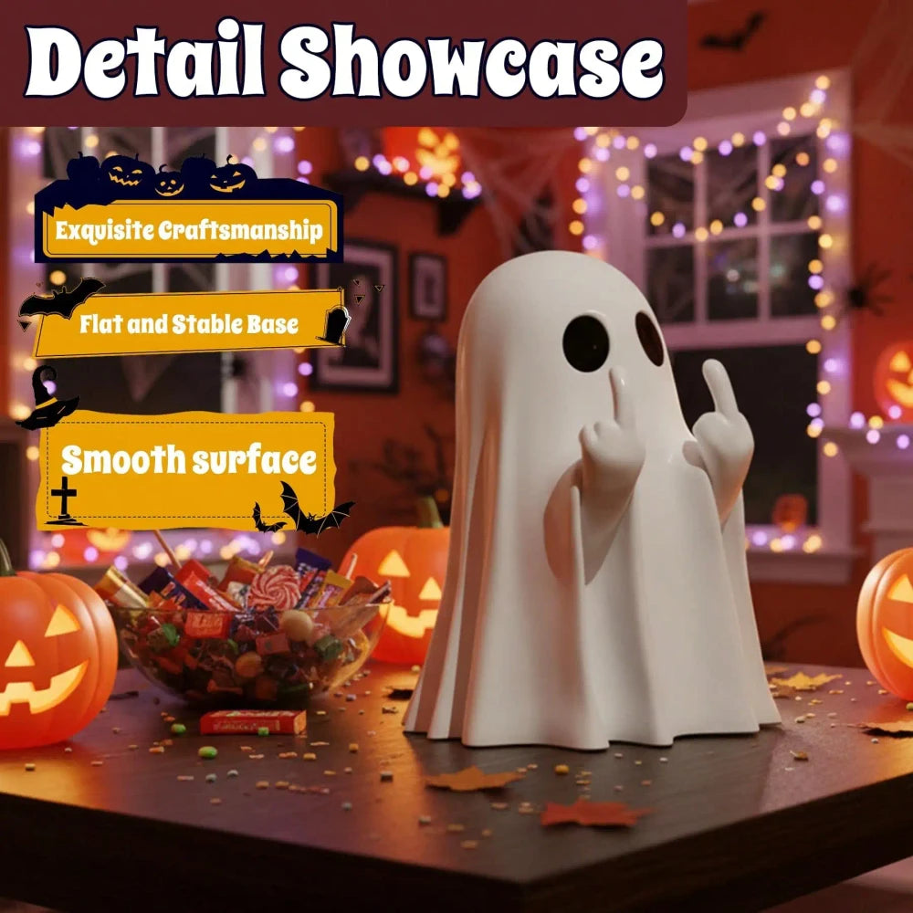 Spooky Resin Ghost Figurine