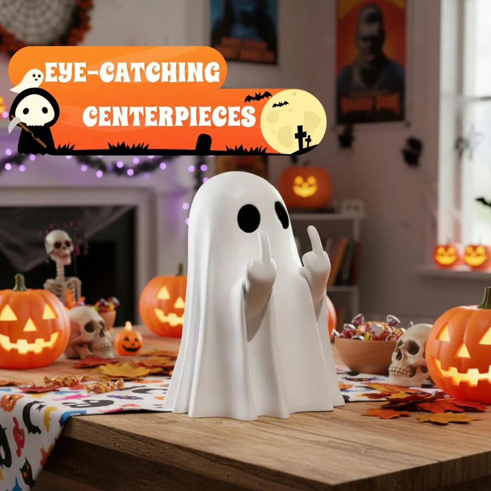 Spooky Resin Ghost Figurine