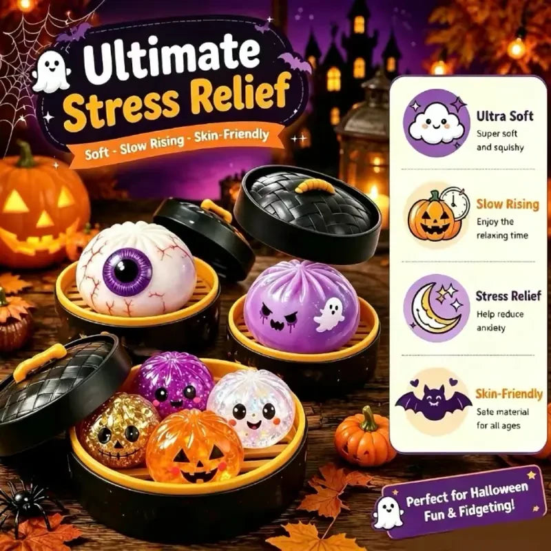 Halloween Glitter Dumpling Squishy