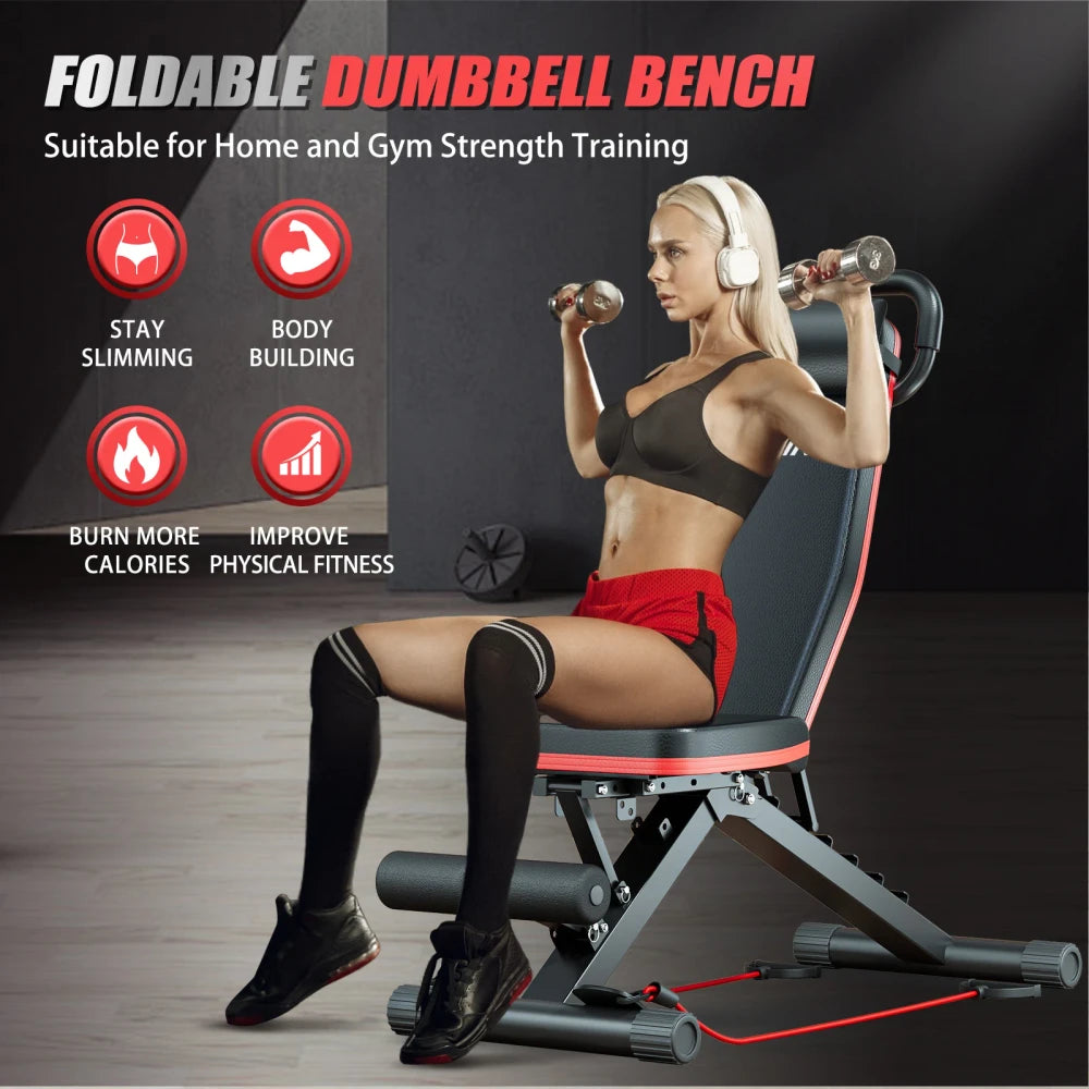 Foldable Multi-Functional Dumbbell Bench