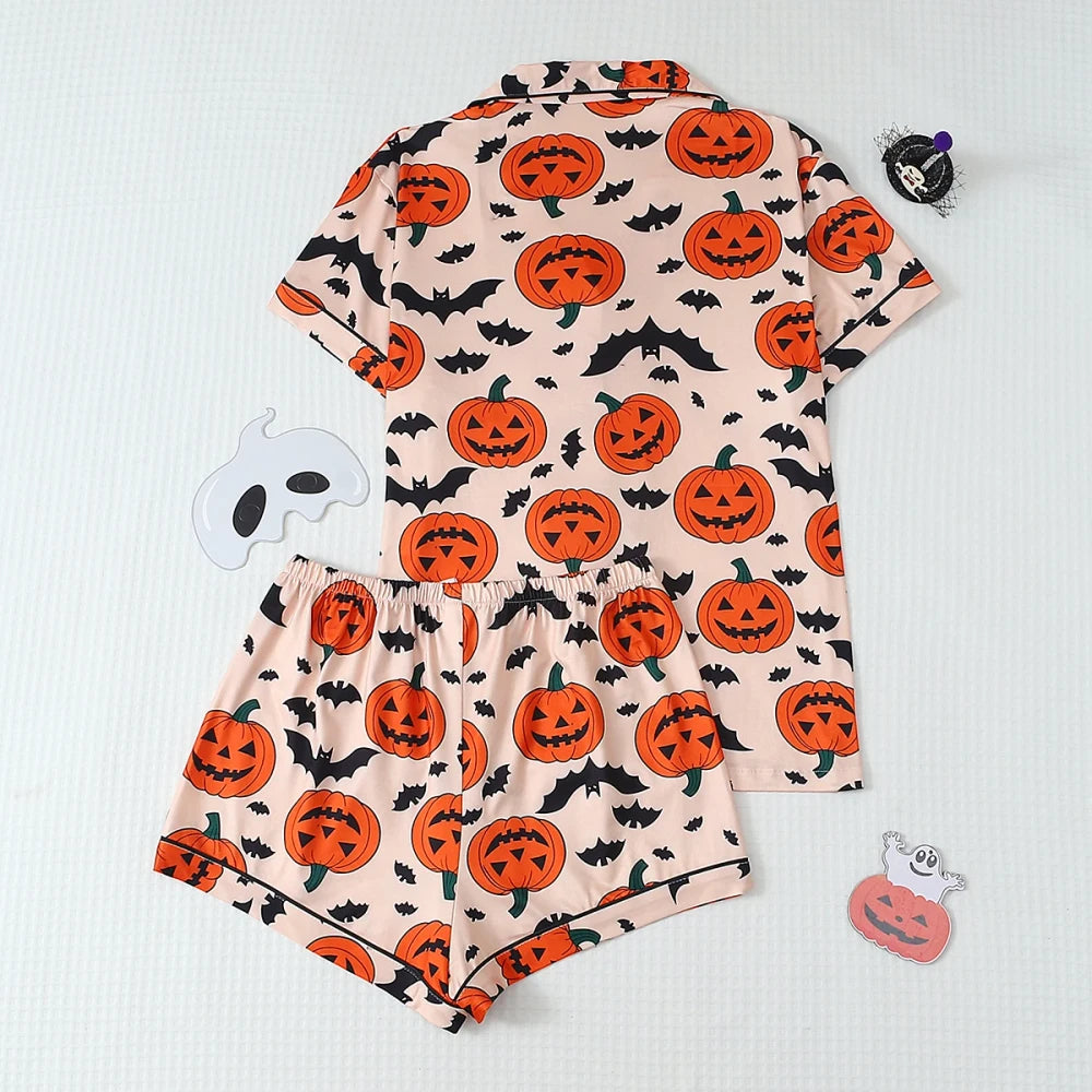 Pumpkin Print Maternity Lounge Set