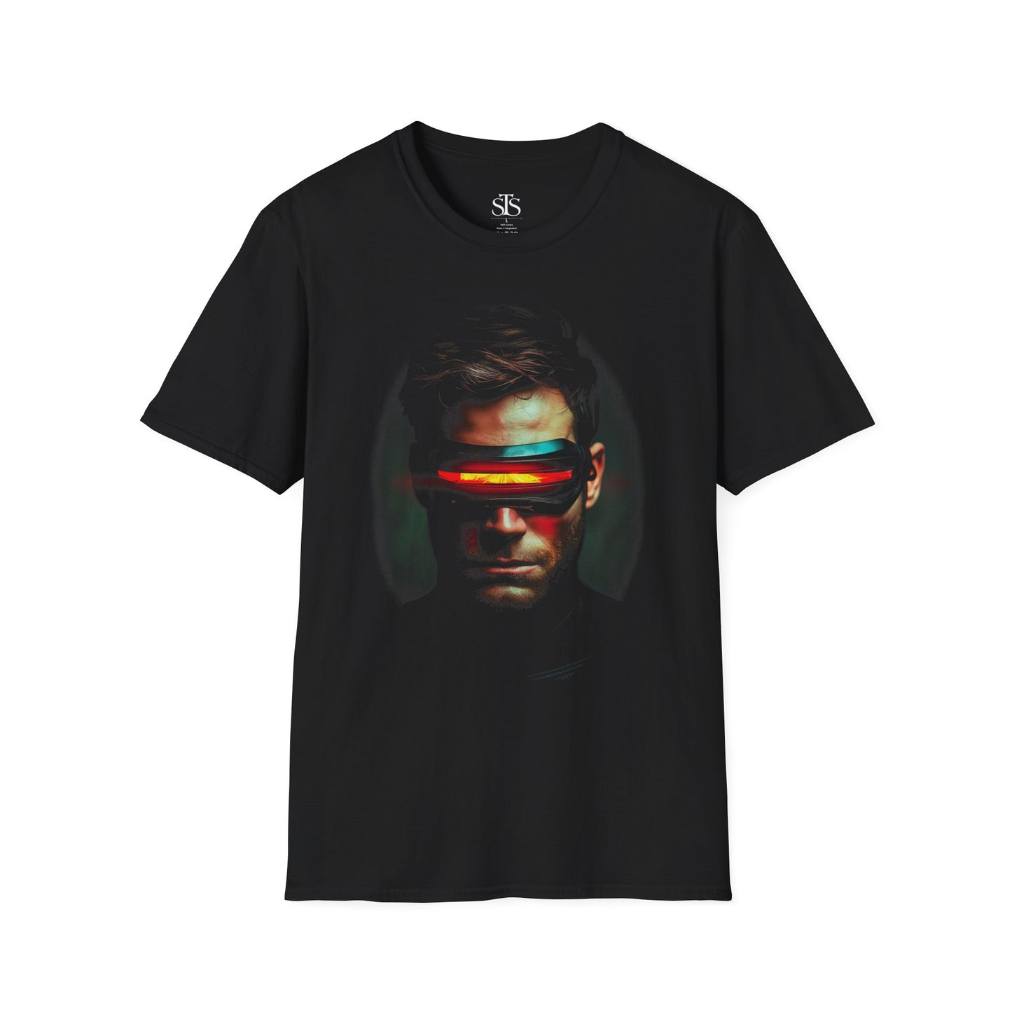 Cyber Visor Portrait T-Shirt