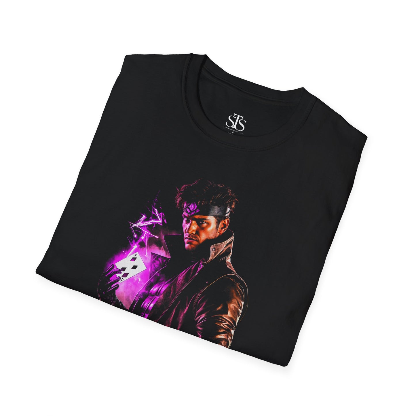 Gambit Mutant Hero T-Shirt – Neon Poker Card Marvel Tee