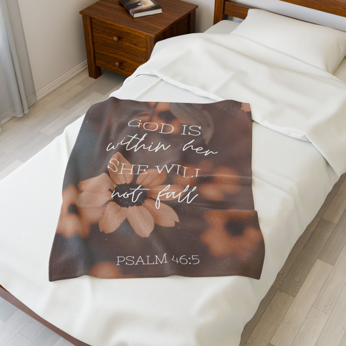 "God is Within Her" Throw Blanket