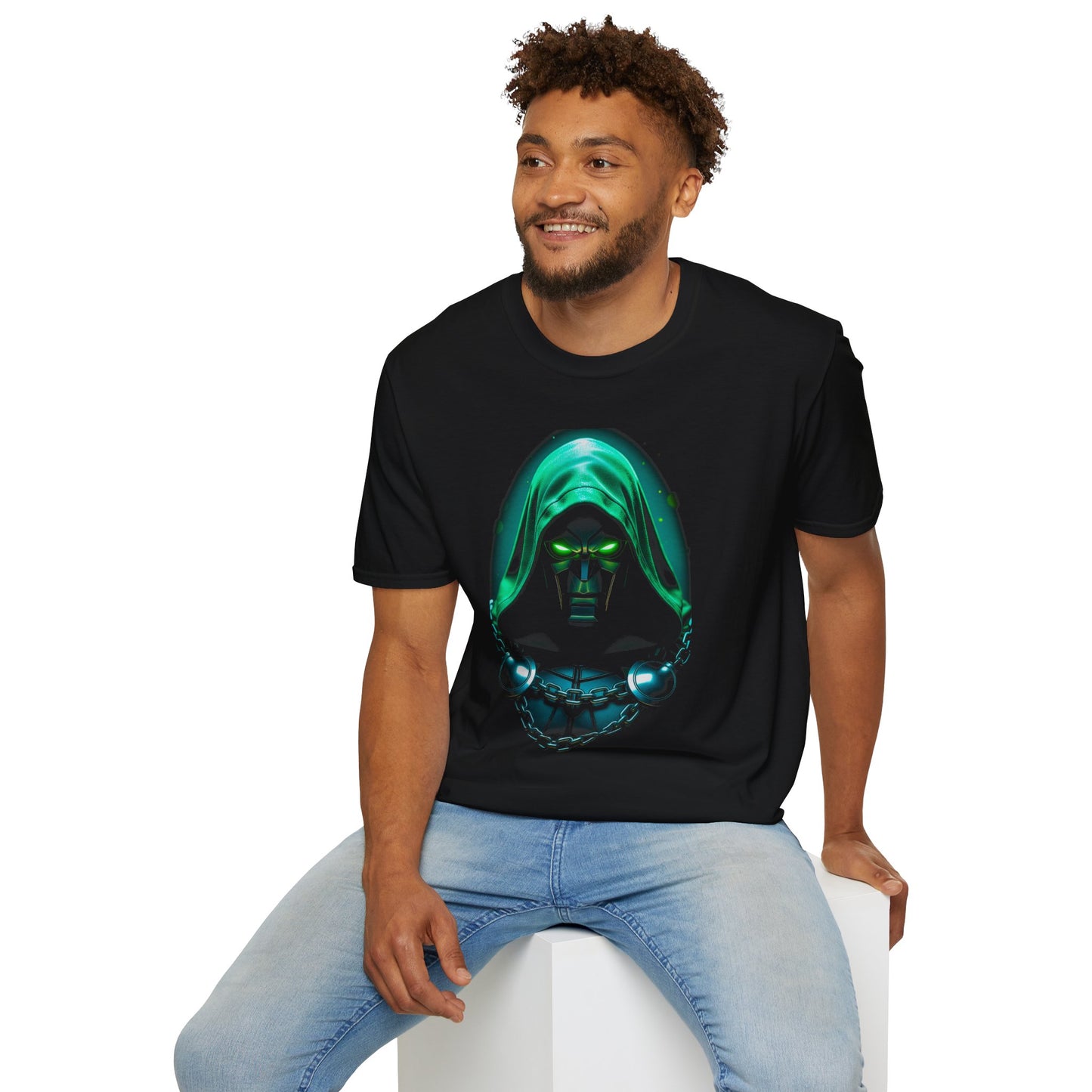Doctor Doom Green Hood Graphic T-Shirt