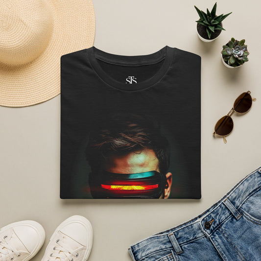 Cyber Visor Portrait T-Shirt
