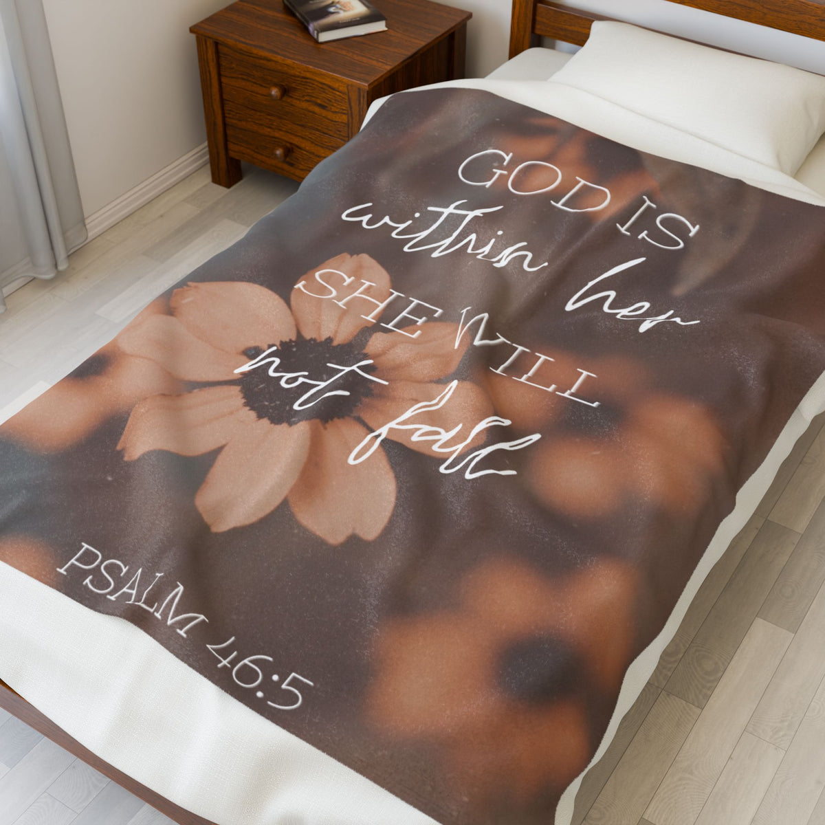 "God is Within Her" Throw Blanket