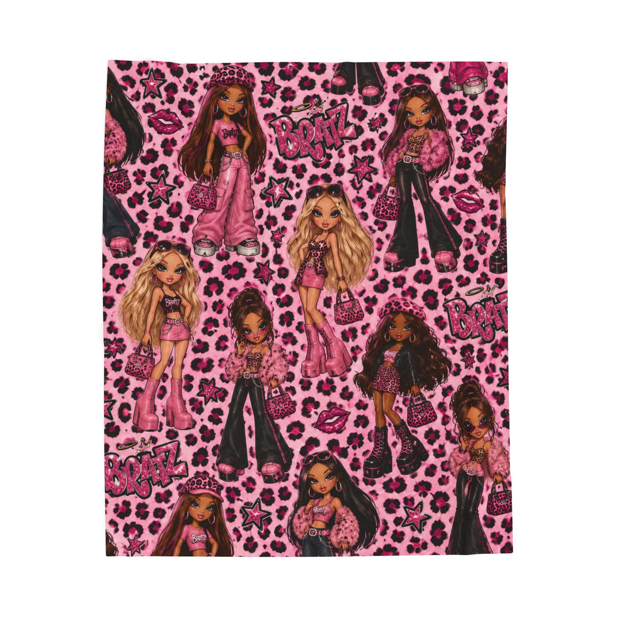 Pink Trending Cheetah Plush Blanket