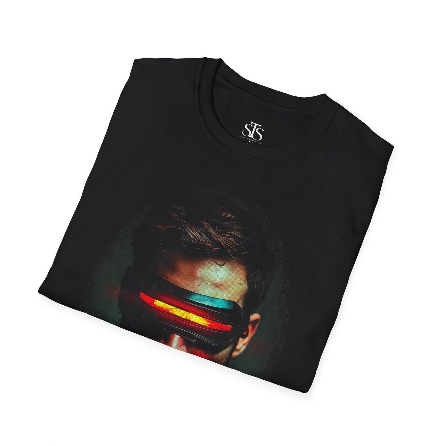 Cyber Visor Portrait T-Shirt