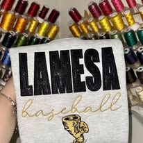 Lamesa Glitter Applique Crewneck