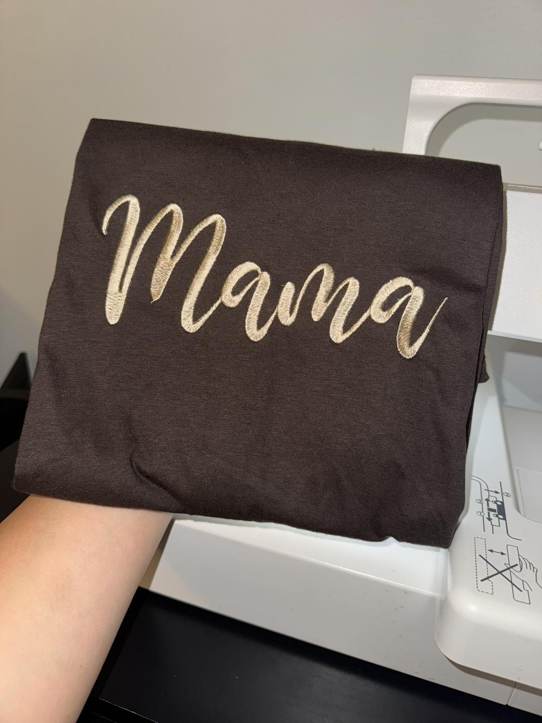 Mama Embroidered Tee